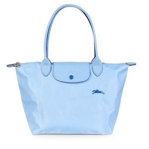 Longchamp Leather-Trim Tote